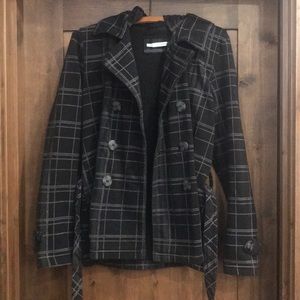 Maurices Hooded Pea Coat Sweatshirt